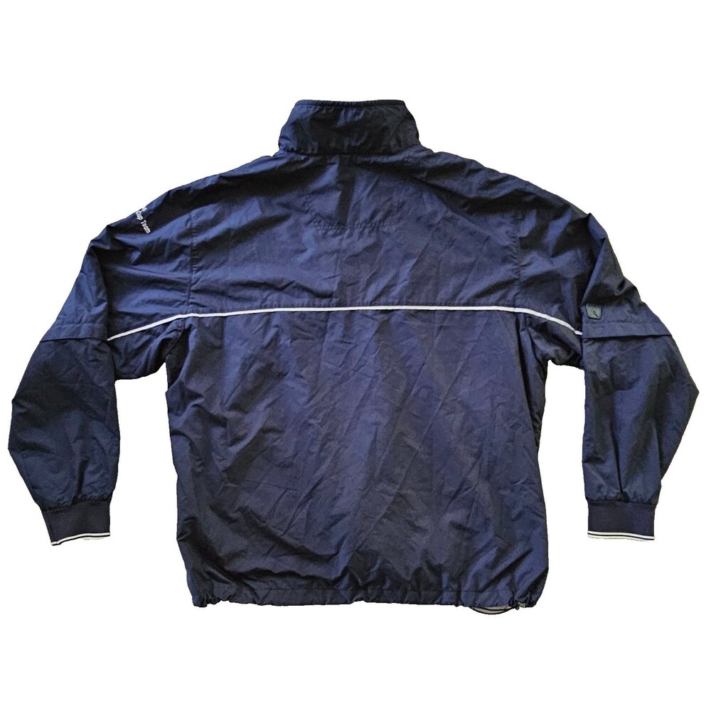 Vintage Antigua 2006 John Gibson Cup Men’s L Navy 1/4 Zip Windbreaker Jacket - Picture 4 of 16